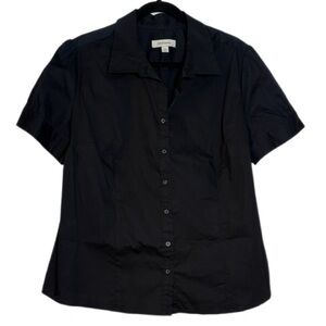 Merona a Black Button Down Blouse, NWT, XXL
